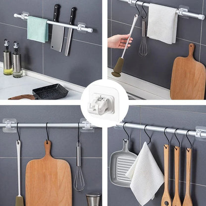 Nail-Free Adjustable Curtain Rod Holders