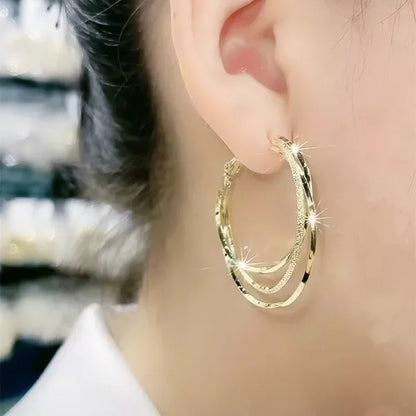 Multi-layer Hoop Earrings