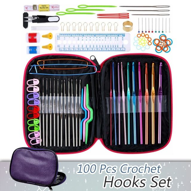 100-piece Crochet Hook Set