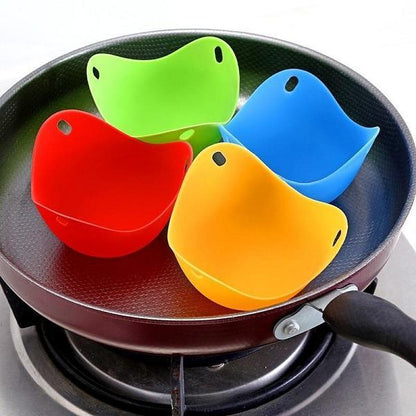 Silicone Egg Poacher (Set of 4 PCS)